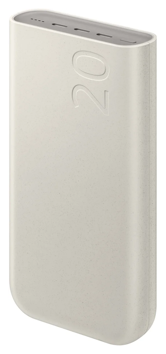 Originele Samsung 45W Fast Charge Trio USB-C Powerbank 20.000 mAh Duo Pack Beige afbeelding 6