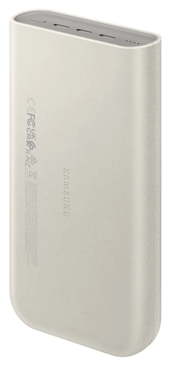 Originele Samsung 45W Fast Charge Trio USB-C Powerbank 20.000 mAh Duo Pack Beige afbeelding 9