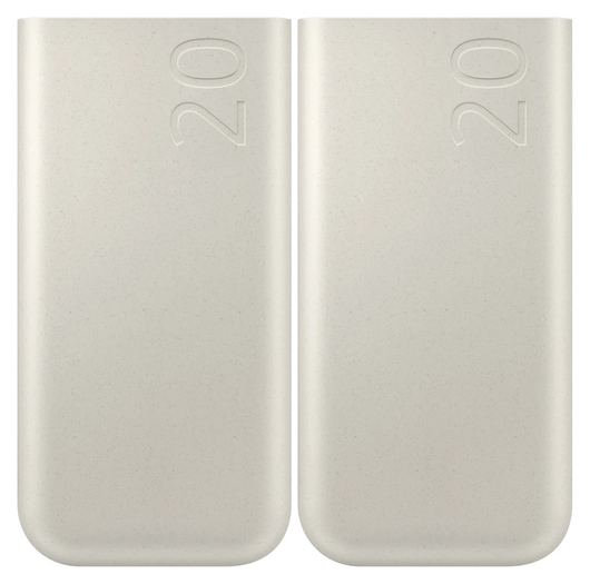 Originele Samsung 45W Fast Charge Trio USB-C Powerbank 20.000 mAh Duo Pack Beige afbeelding 2
