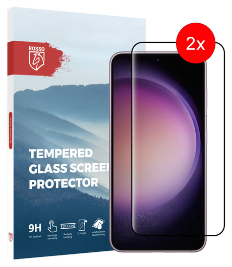 Rosso Samsung Galaxy S23 Plus 9H Tempered Glass 2-pack afbeelding 1