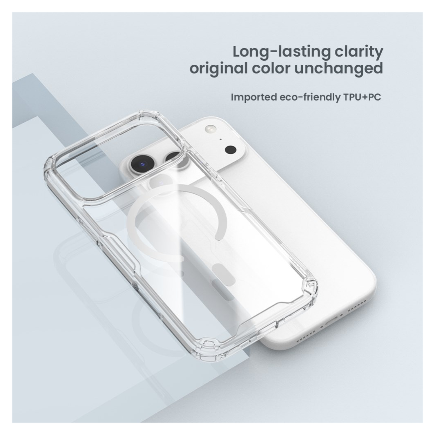 Nillkin Nature TPU Pro iPhone 17 Pro Hoesje MagSafe Transparant afbeelding 5