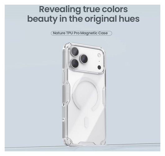 Nillkin Nature TPU Pro iPhone 17 Pro Hoesje MagSafe Transparant afbeelding 3