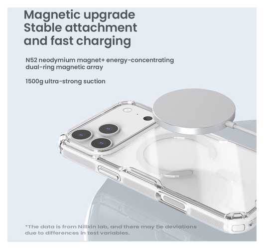 Nillkin Nature TPU Pro iPhone 17 Pro Hoesje MagSafe Transparant afbeelding 4