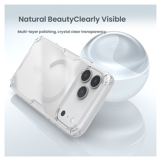 Nillkin Nature TPU Pro iPhone 17 Pro Hoesje MagSafe Transparant afbeelding 6