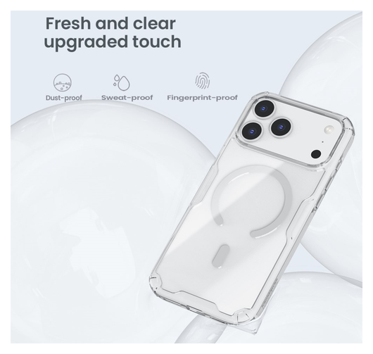 Nillkin Nature TPU Pro iPhone 17 Pro Hoesje MagSafe Transparant afbeelding 7