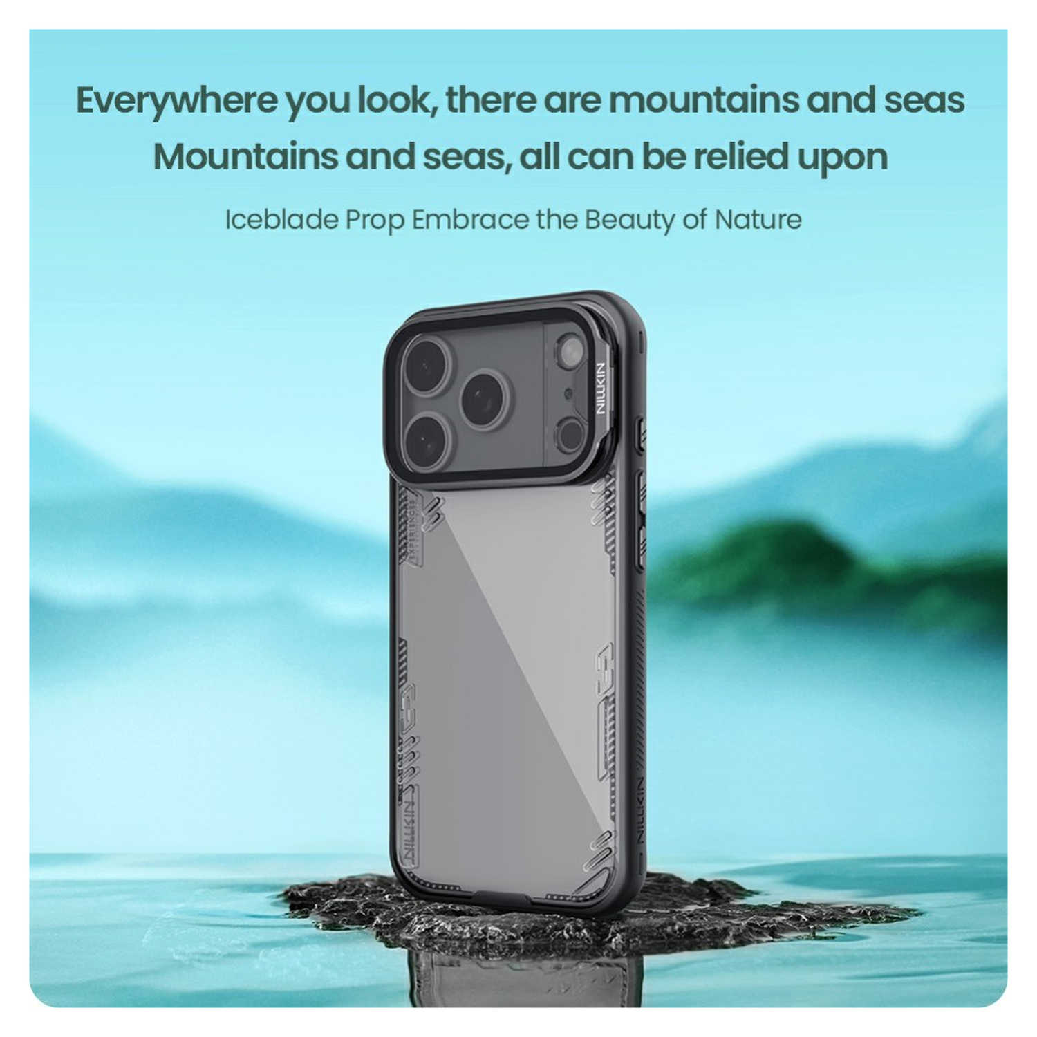 Nillkin IceBlade Prop iPhone 17 Pro Hoesje MagSafe Back Cover Zwart afbeelding 4