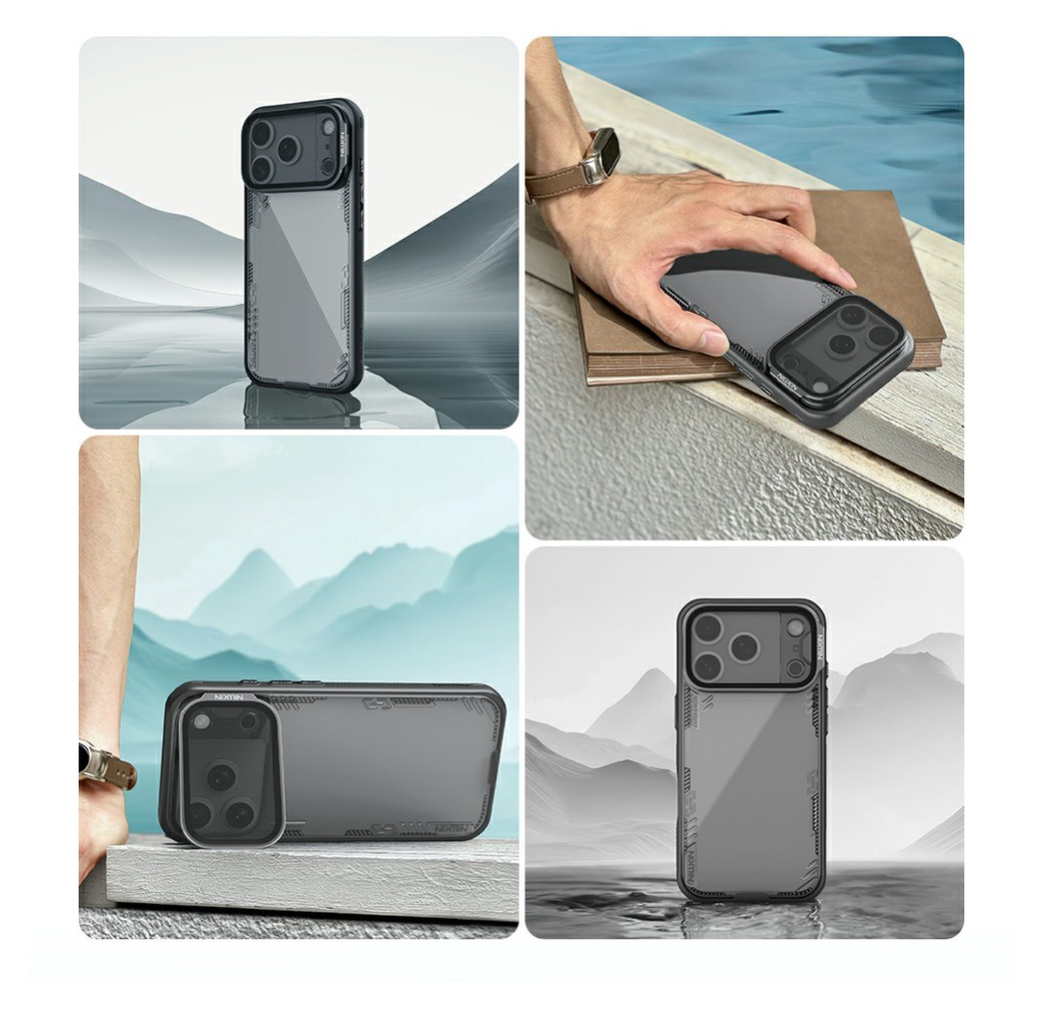 Nillkin IceBlade Prop iPhone 17 Pro Hoesje MagSafe Back Cover Zwart afbeelding 12