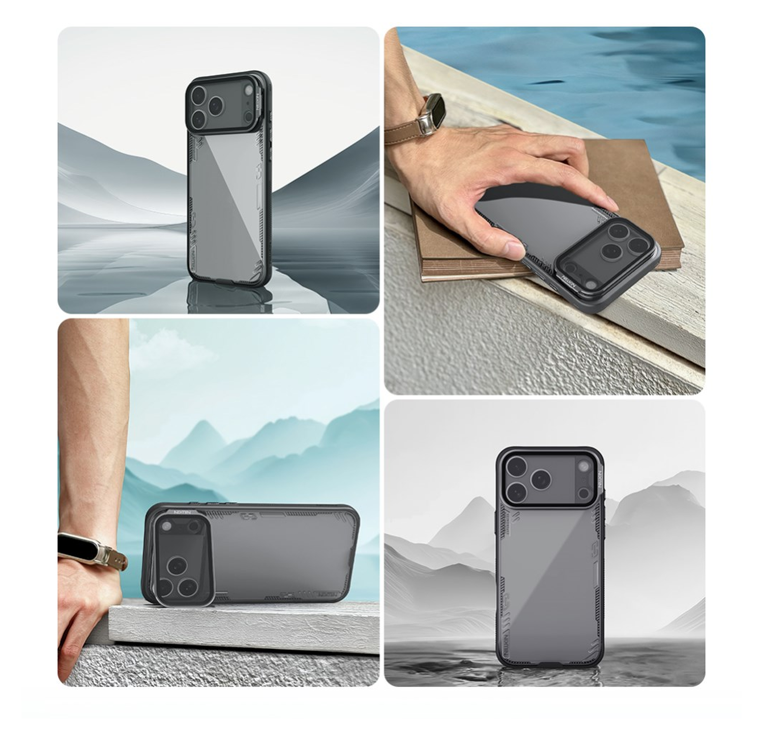 Nillkin IceBlade Prop iPhone 17 Pro Max Hoesje MagSafe Back Cover Zwart afbeelding 11