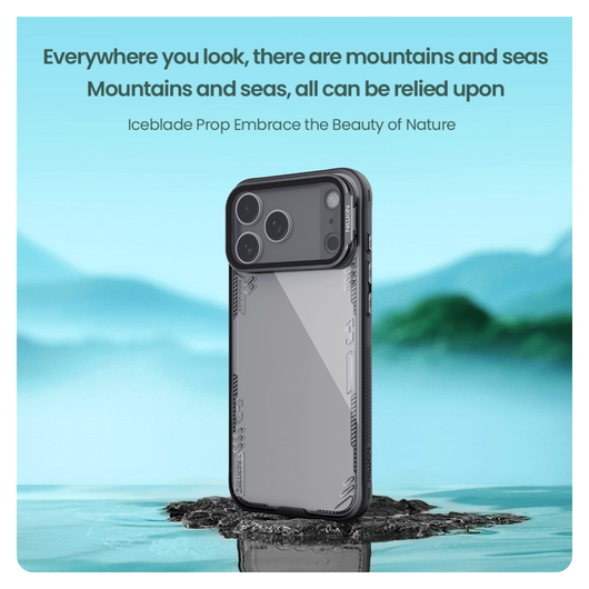 Nillkin IceBlade Prop iPhone 17 Pro Max Hoesje MagSafe Back Cover Zwart afbeelding 3