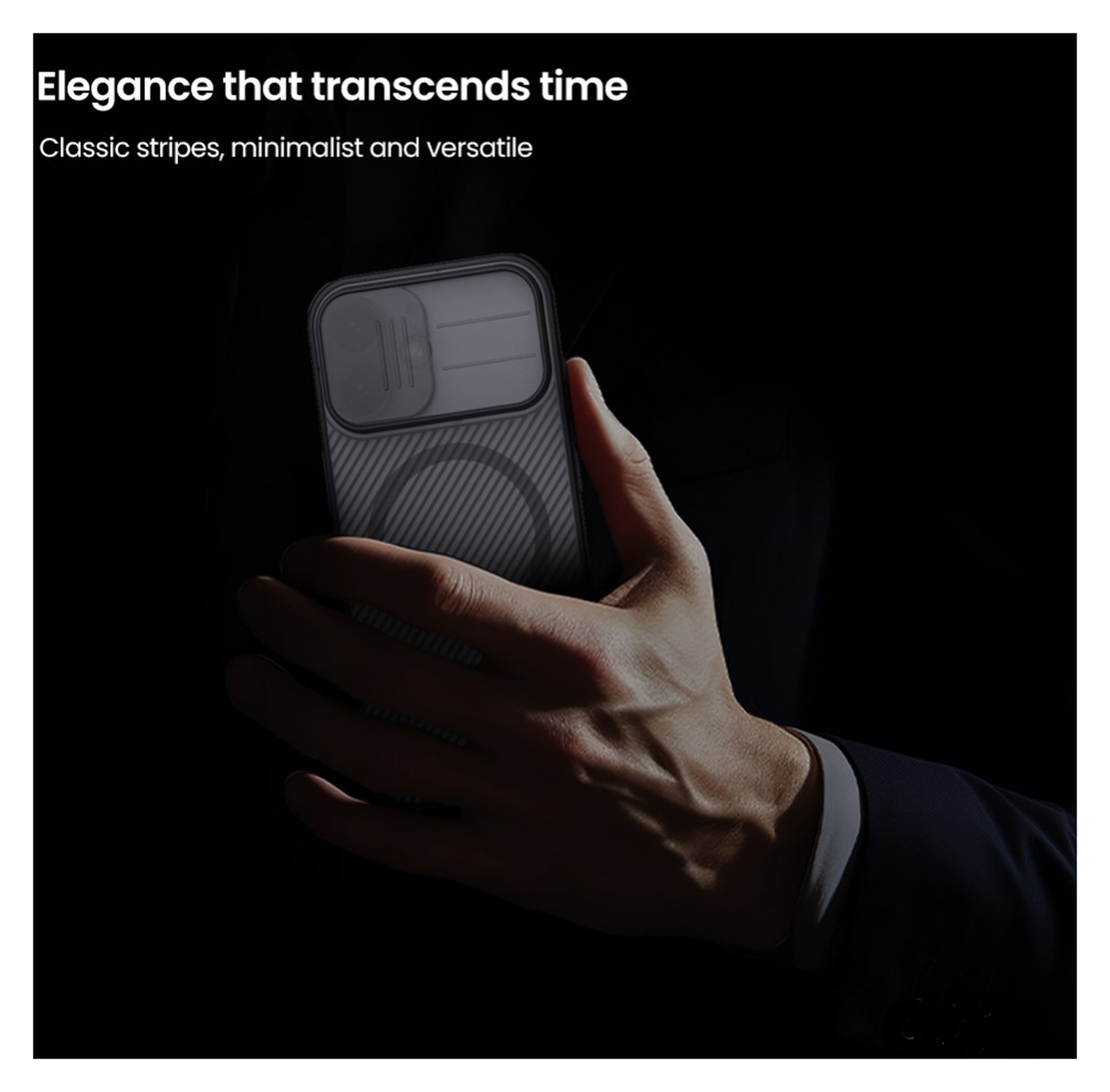 Nillkin CamShield MagSafe iPhone 17 Hoesje Camera Slider Transparant Zwart afbeelding 10