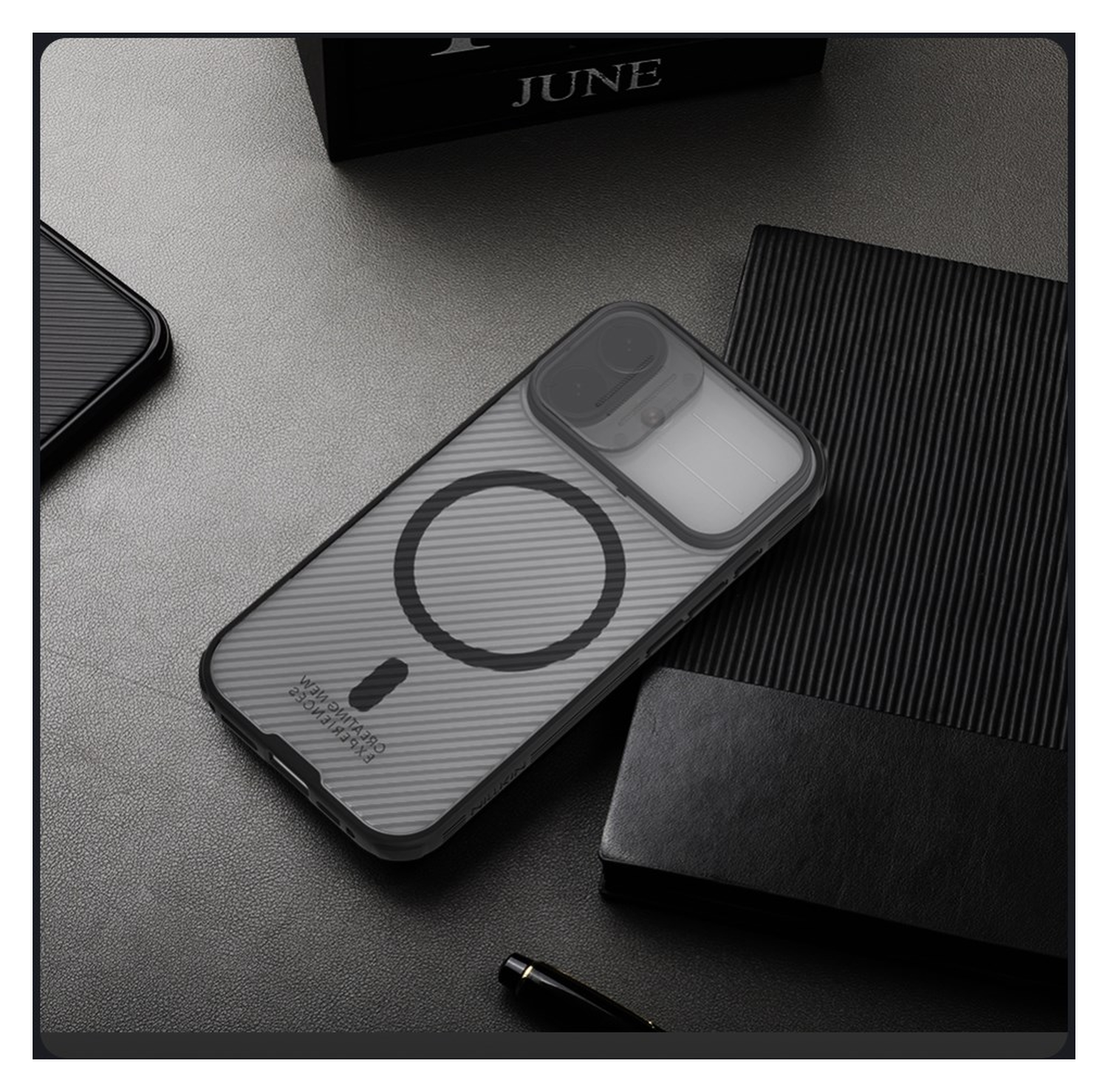 Nillkin CamShield MagSafe iPhone 17 Hoesje Camera Slider Transparant Zwart afbeelding 13