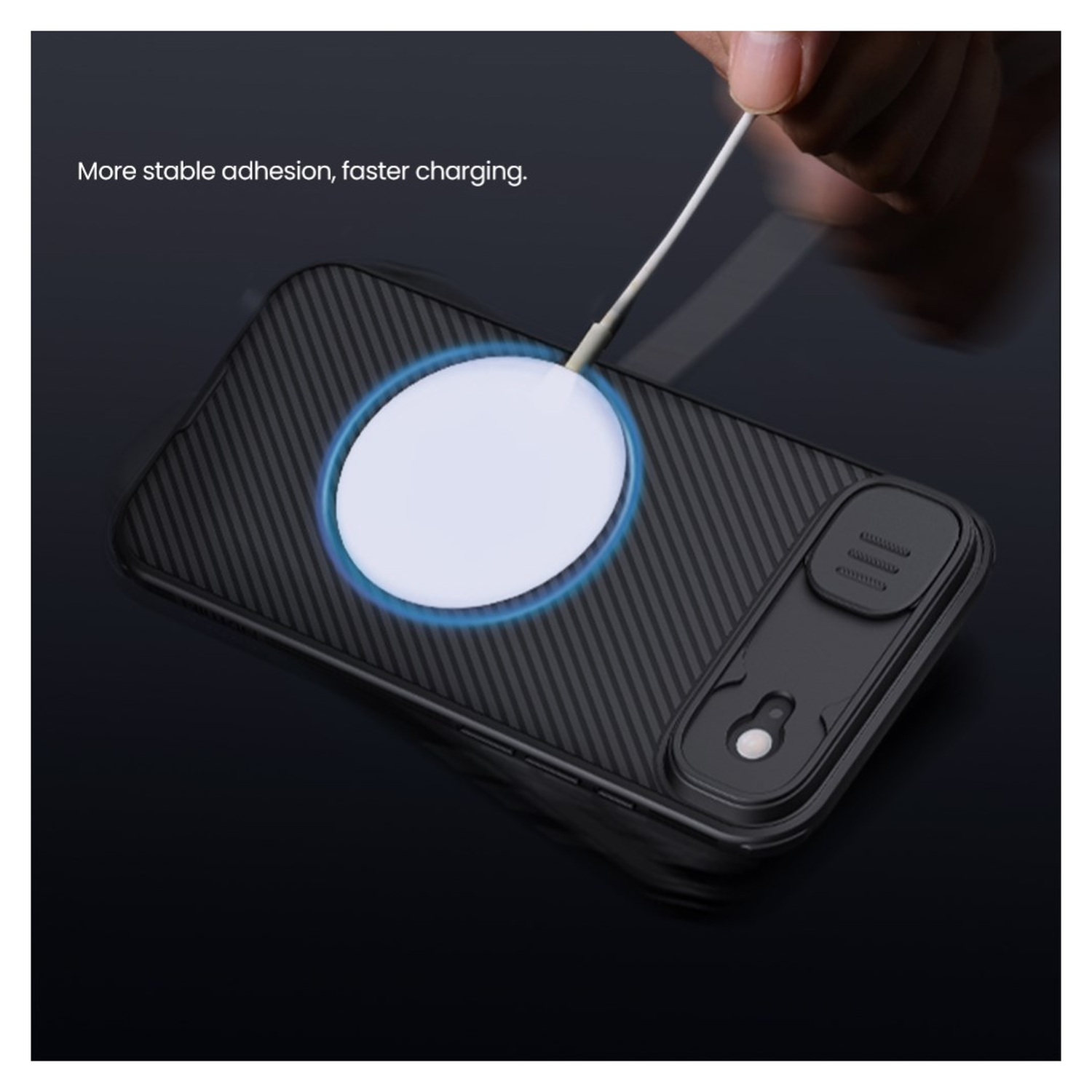 Nillkin CamShield MagSafe iPhone Air Hoesje Camera Slider Zwart afbeelding 9