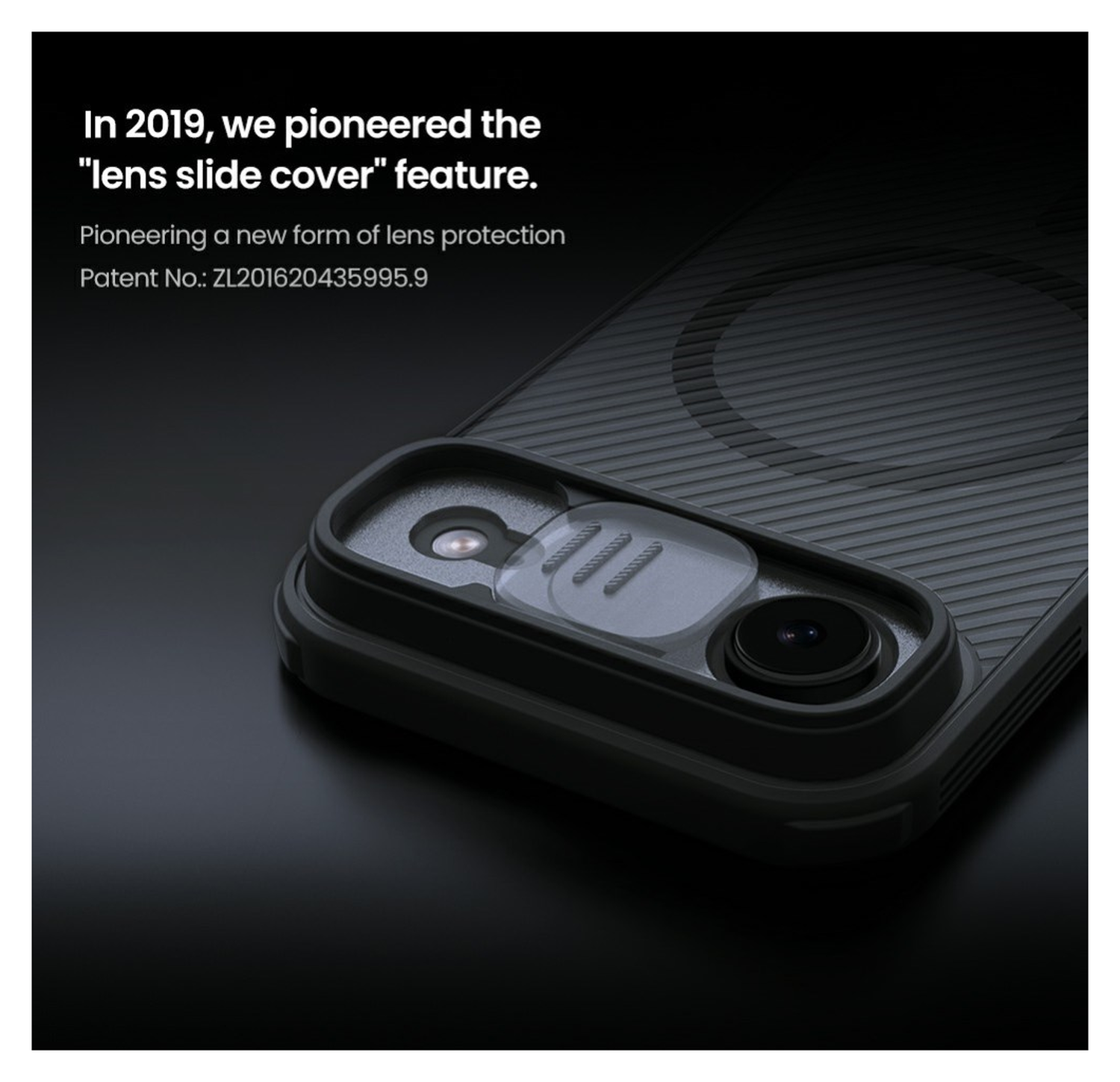 Nillkin CamShield MagSafe iPhone Air Hoesje Camera Slider Transparant Zwart afbeelding 13