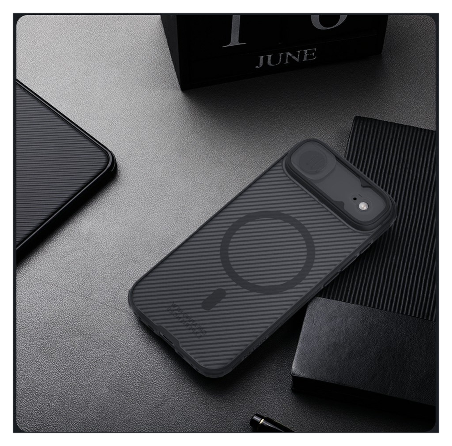 Nillkin CamShield MagSafe iPhone Air Hoesje Camera Slider Transparant Zwart afbeelding 14