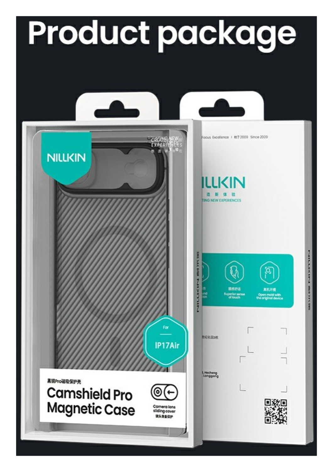 Nillkin CamShield MagSafe iPhone Air Hoesje Camera Slider Transparant Zwart afbeelding 19