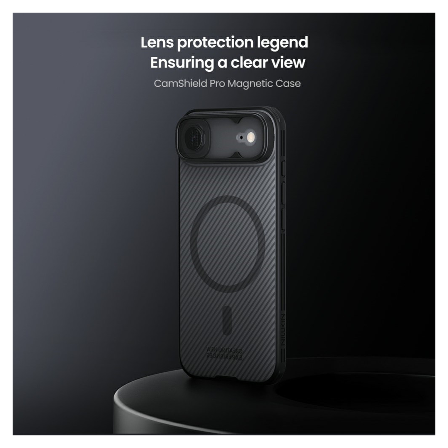 Nillkin CamShield MagSafe iPhone Air Hoesje Camera Slider Transparant Zwart afbeelding 5