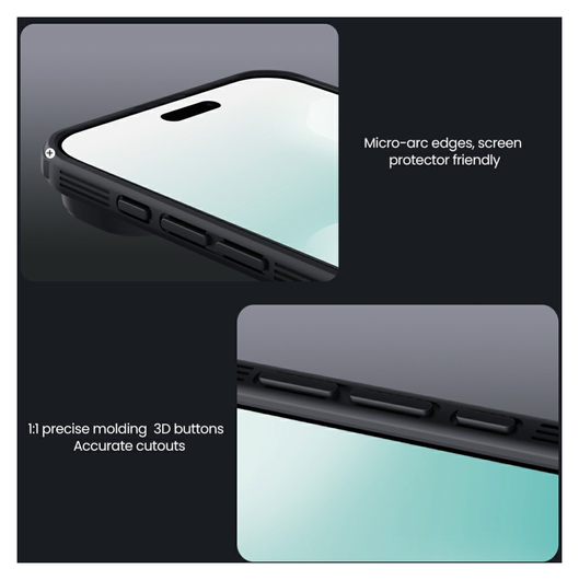 Nillkin CamShield MagSafe iPhone Air Hoesje Camera Slider Transparant Zwart afbeelding 11