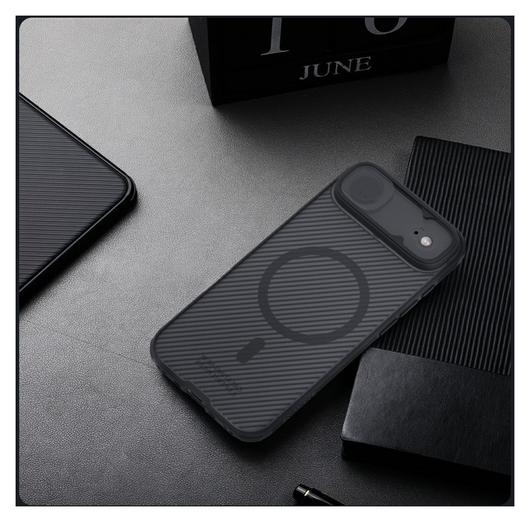 Nillkin CamShield MagSafe iPhone Air Hoesje Camera Slider Transparant Zwart afbeelding 14