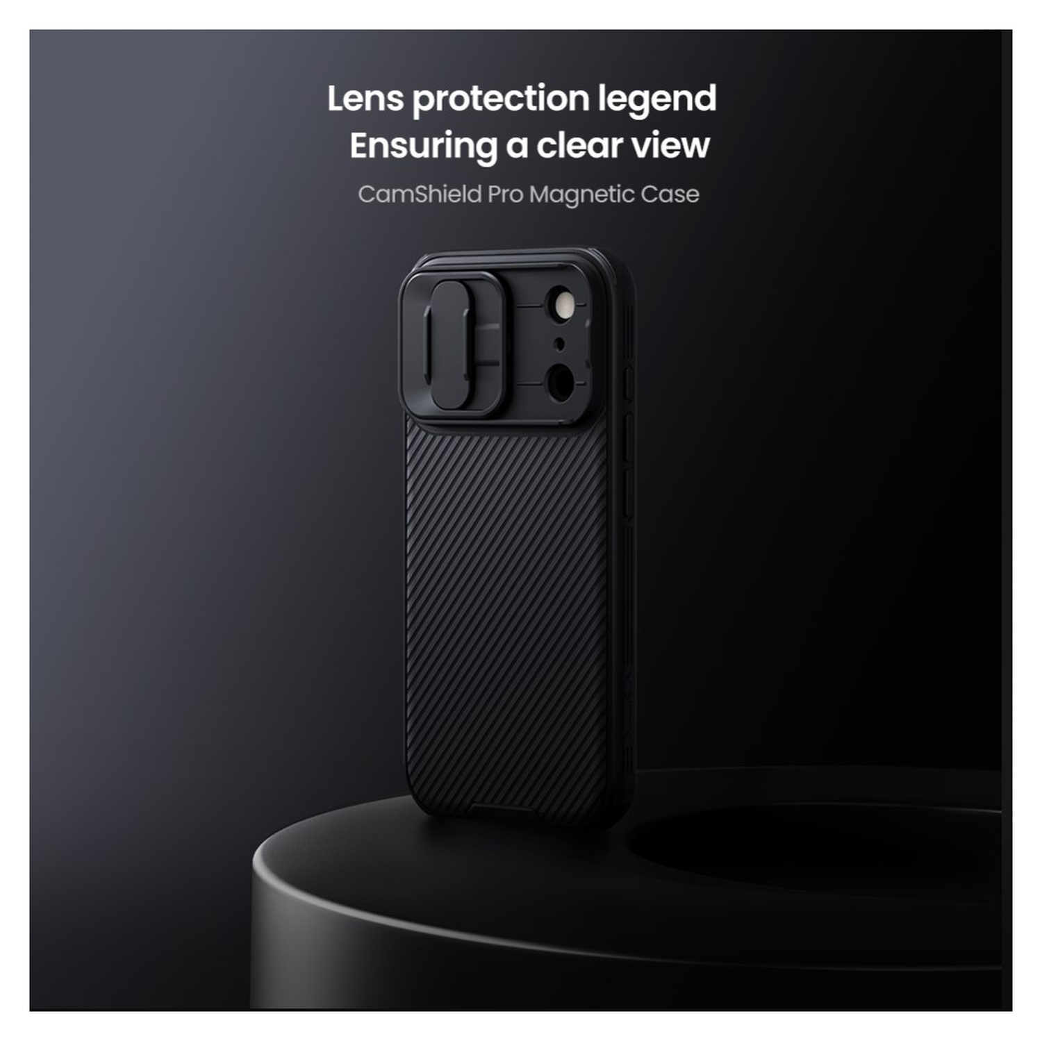 Nillkin CamShield MagSafe iPhone 17 Pro Hoesje Camera Slider Zwart afbeelding 14