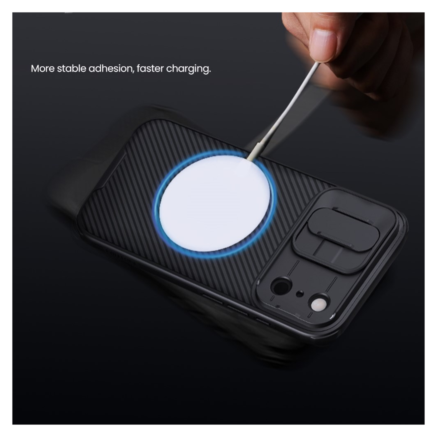 Nillkin CamShield MagSafe iPhone 17 Pro Hoesje Camera Slider Zwart afbeelding 8