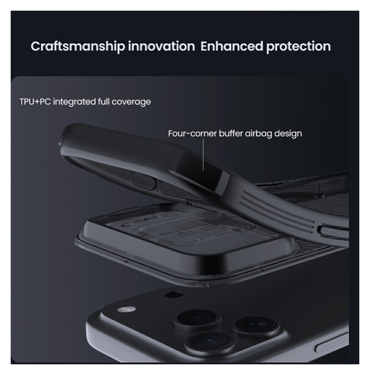 Nillkin CamShield MagSafe iPhone 17 Pro Hoesje Camera Slider Transparant Zwart afbeelding 15