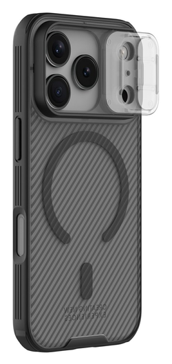 Nillkin CamShield MagSafe iPhone 17 Pro Hoesje Camera Slider Transparant Zwart afbeelding 2