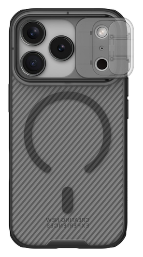 Nillkin CamShield MagSafe iPhone 17 Pro Max Hoesje Camera Slider Clear Zwart afbeelding 1