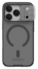 Nillkin CamShield MagSafe iPhone 17 Pro Max Hoesje Camera Slider Clear Zwart afbeelding