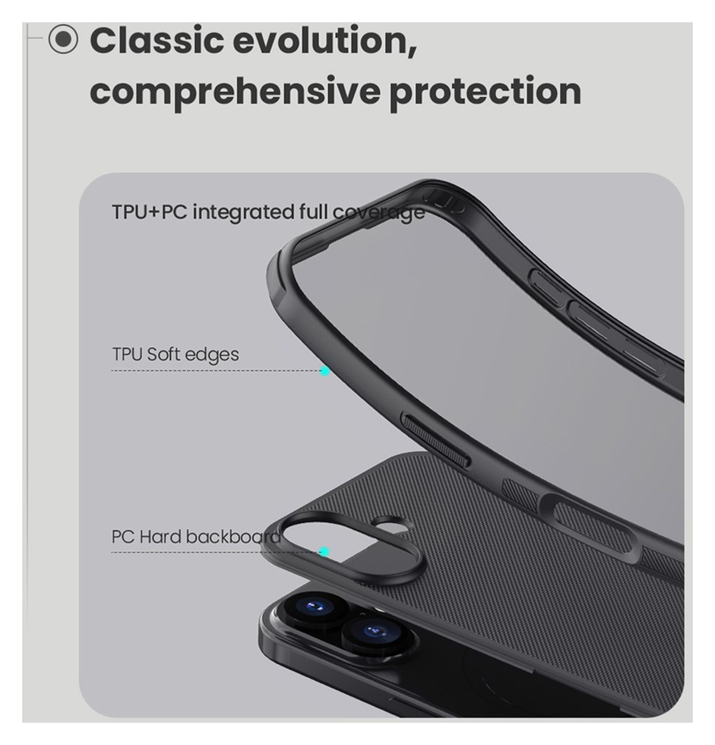 Nillkin Frosted Shield iPhone 17 Hoesje MagSafe Back Cover Zwart afbeelding 9