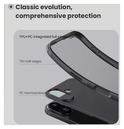 Nillkin Frosted Shield iPhone 17 Hoesje MagSafe Back Cover Zwart afbeelding 9