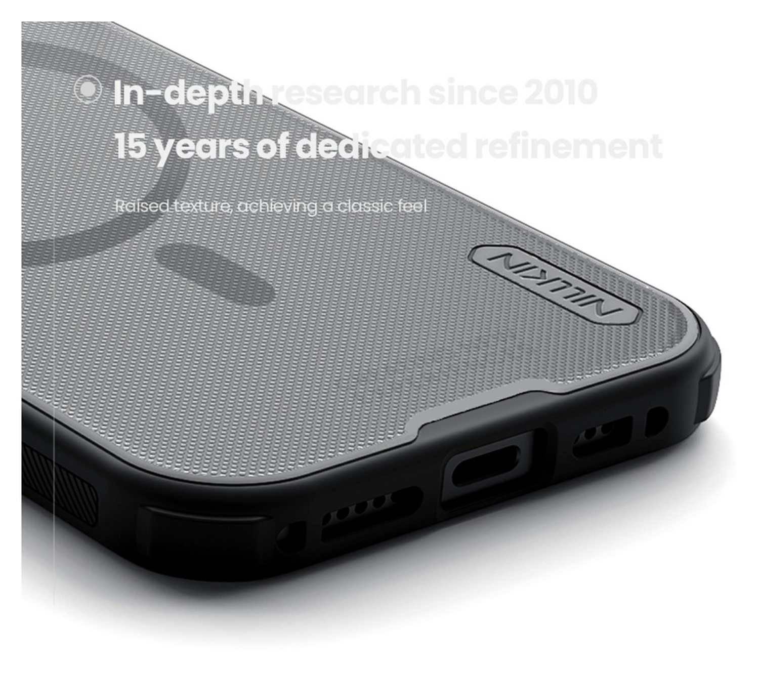 Nillkin Frosted Shield iPhone 17 Hoesje MagSafe Back Cover Transparant Zwart afbeelding 8