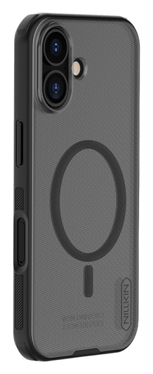 Nillkin Frosted Shield iPhone 17 Hoesje MagSafe Back Cover Transparant Zwart afbeelding 1