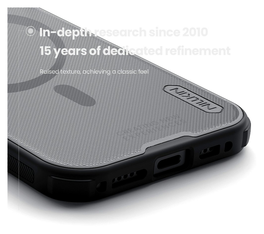 Nillkin Frosted Shield iPhone 17 Hoesje MagSafe Back Cover Transparant Zwart afbeelding 8