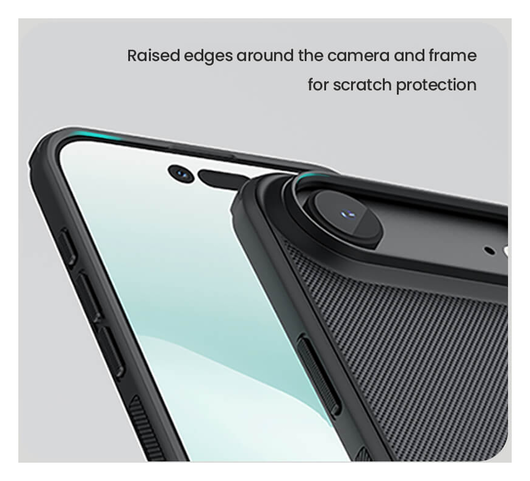 Nillkin Frosted Shield iPhone Air Hoesje MagSafe Back Cover Zwart afbeelding 6