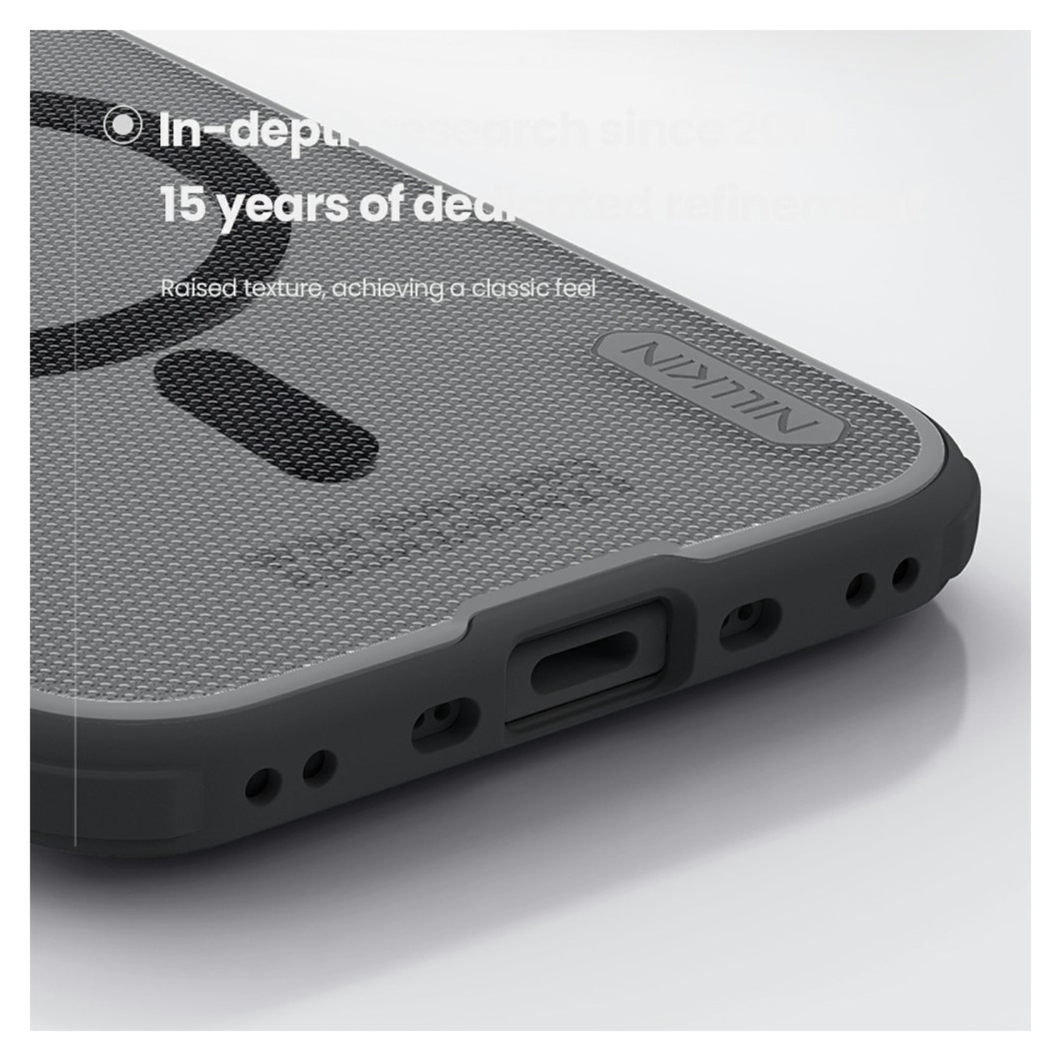 Nillkin Frosted Shield iPhone Air Hoesje MagSafe Back Cover Transparant Zwart afbeelding 7