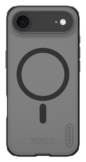 Nillkin Frosted Shield iPhone Air Hoesje MagSafe Back Cover Transparant Zwart afbeelding 1