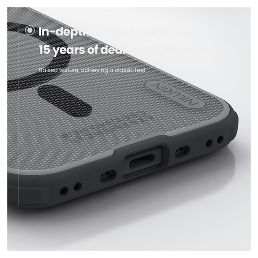 Nillkin Frosted Shield iPhone Air Hoesje MagSafe Back Cover Transparant Zwart afbeelding 7