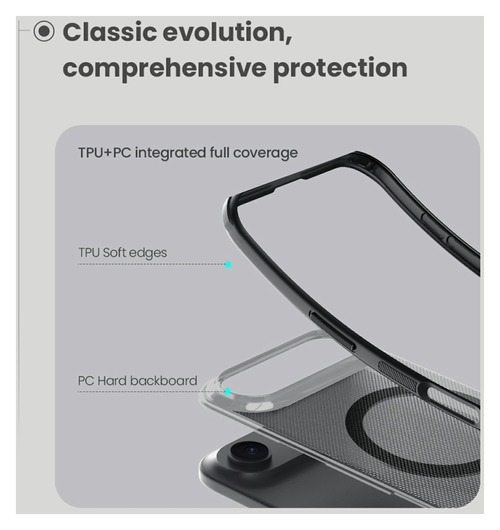 Nillkin Frosted Shield iPhone Air Hoesje MagSafe Back Cover Transparant Zwart afbeelding 8