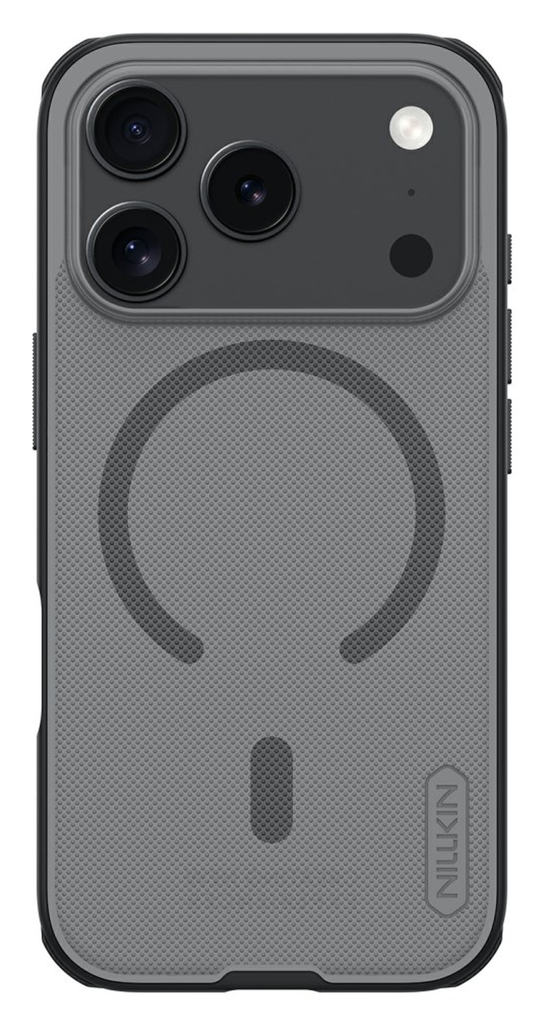 Nillkin Frosted Shield iPhone 17 Pro Hoesje MagSafe Back Cover Transparant Zwart afbeelding 1