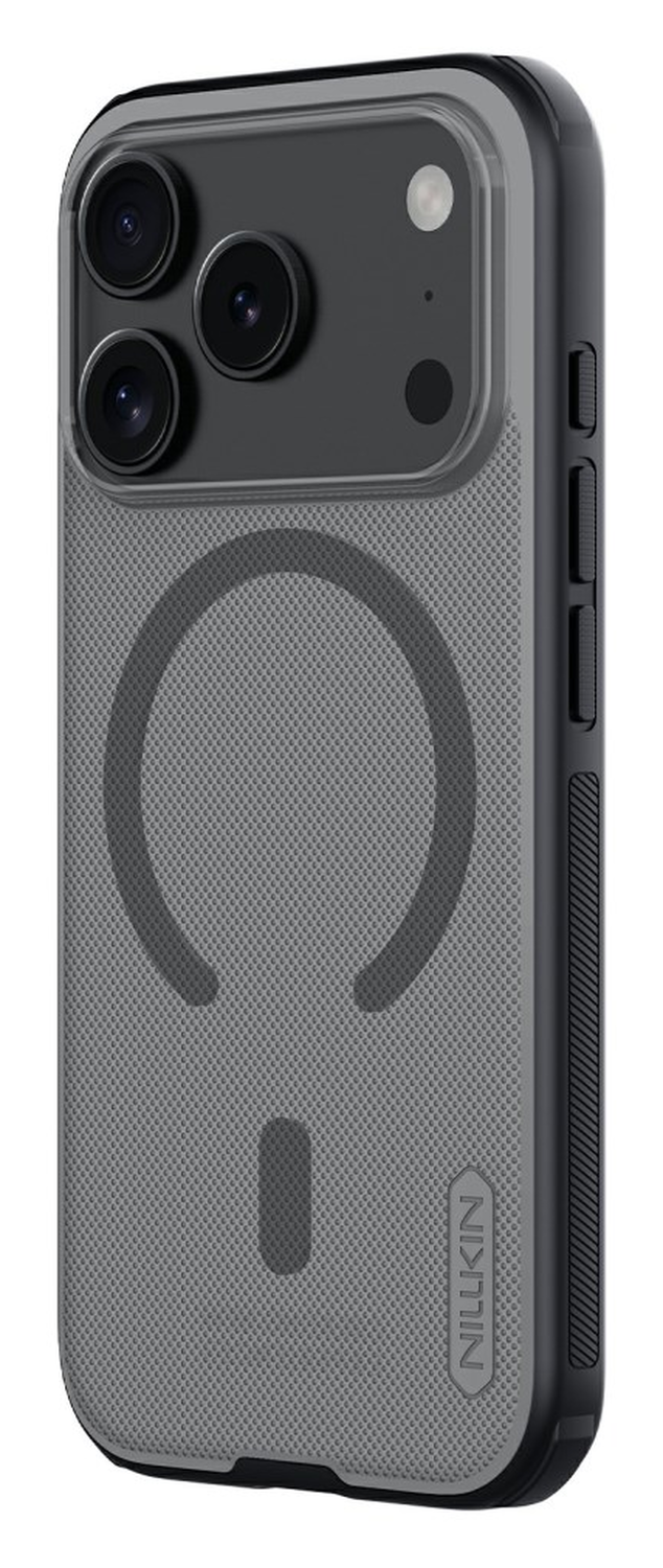 Nillkin Frosted Shield iPhone 17 Pro Hoesje MagSafe Back Cover Transparant Zwart afbeelding 2
