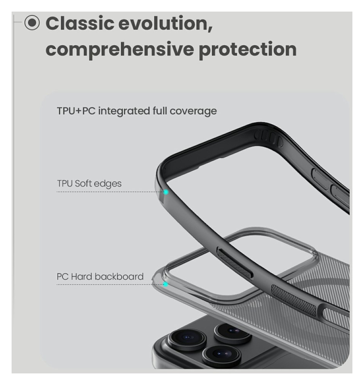 Nillkin Frosted Shield iPhone 17 Pro Hoesje MagSafe Back Cover Transparant Zwart afbeelding 7