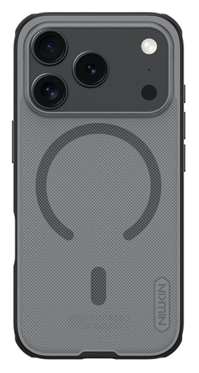 Nillkin Frosted Shield iPhone 17 Pro Hoesje MagSafe Back Cover Transparant Zwart afbeelding 1