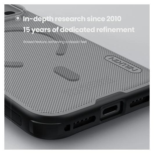 Nillkin Frosted Shield iPhone 17 Pro Hoesje MagSafe Back Cover Transparant Zwart afbeelding 6