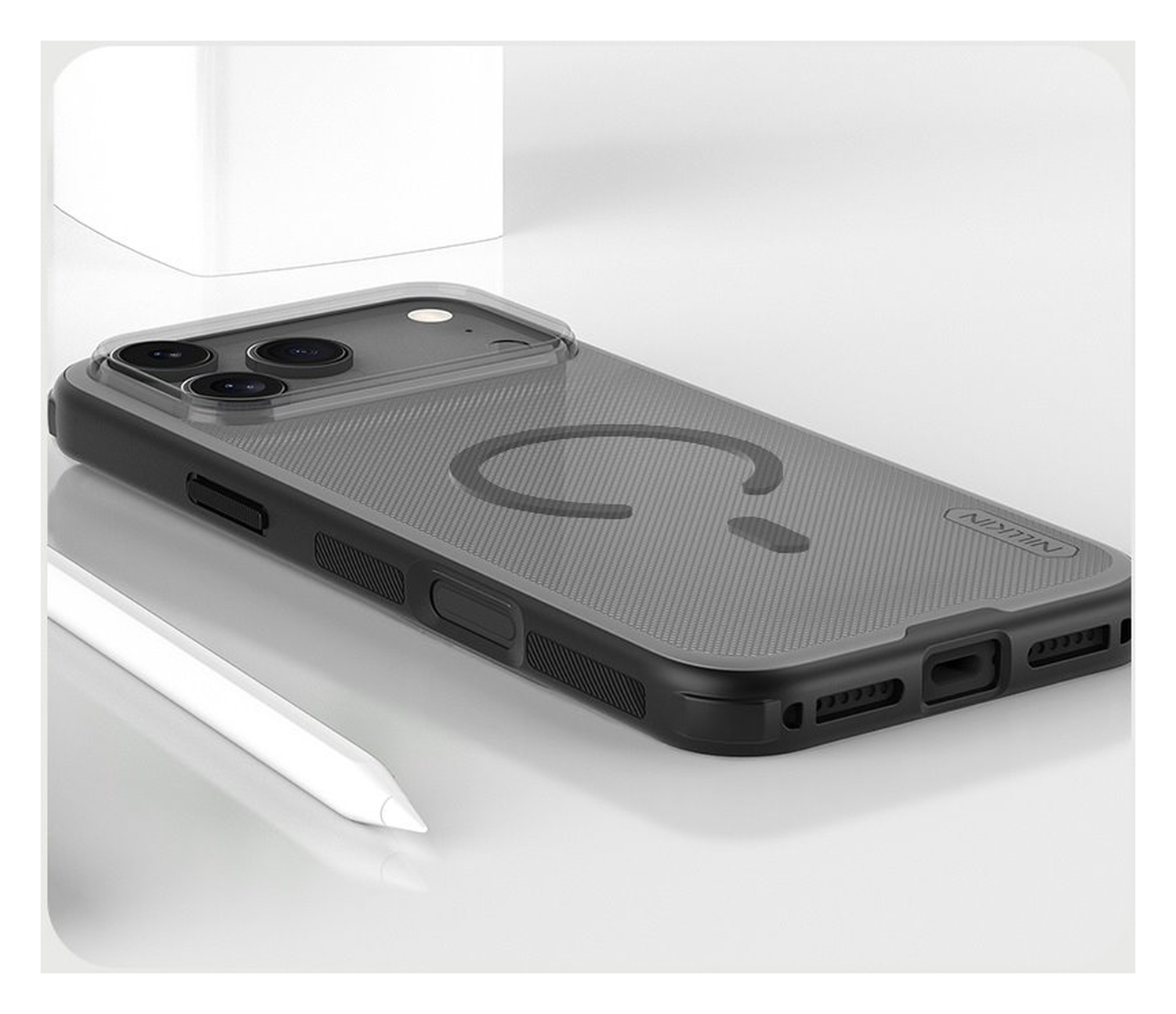 Nillkin Frosted Shield iPhone 17 Pro Max Hoesje MagSafe Transparant Zwart afbeelding 8