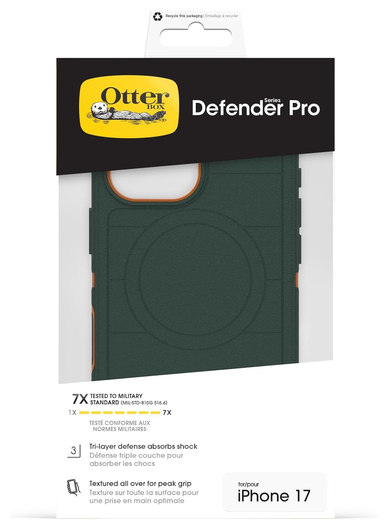 OtterBox Defender Pro MagSafe iPhone 17 Hoesje Back Cover Groen afbeelding 5
