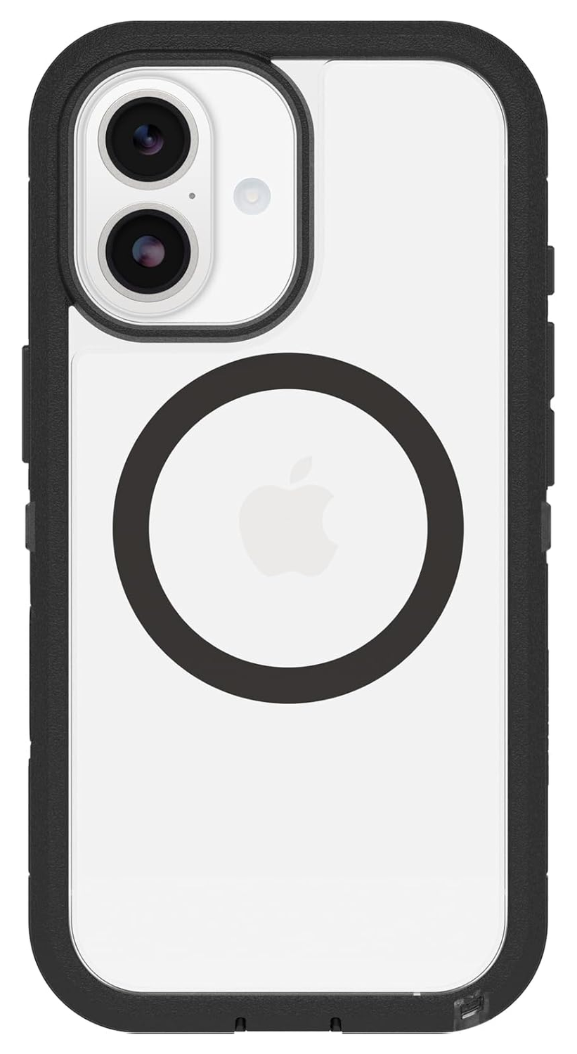 OtterBox Defender Pro XT iPhone 17 Hoesje MagSafe Back Cover Transparant Zwart afbeelding 2