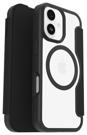 OtterBox React Folio iPhone 17 Hoesje Book Case Transparant Zwart