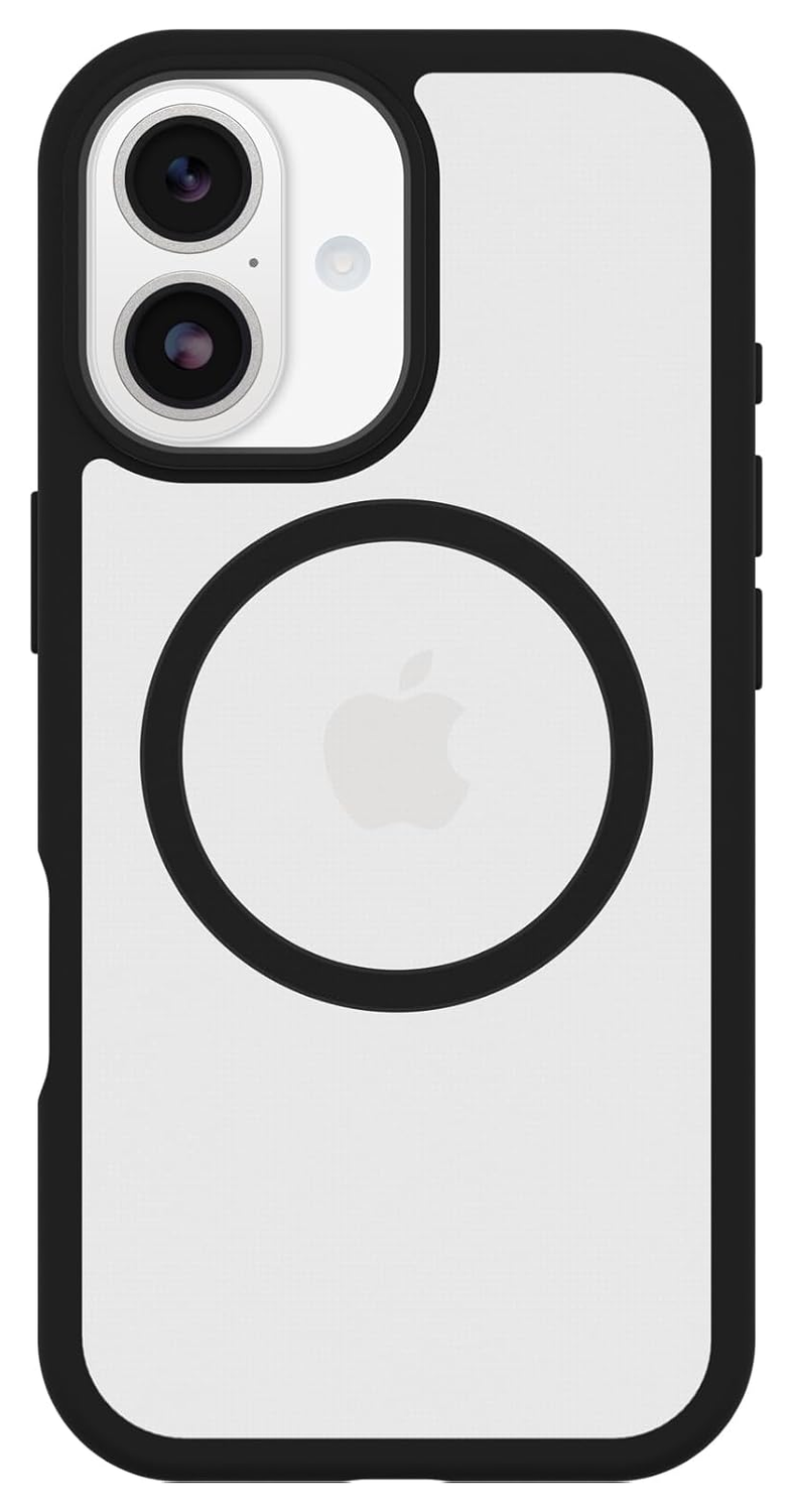 OtterBox React MagSafe Apple iPhone 17 Hoesje Back Cover Zwart Transparant afbeelding 2
