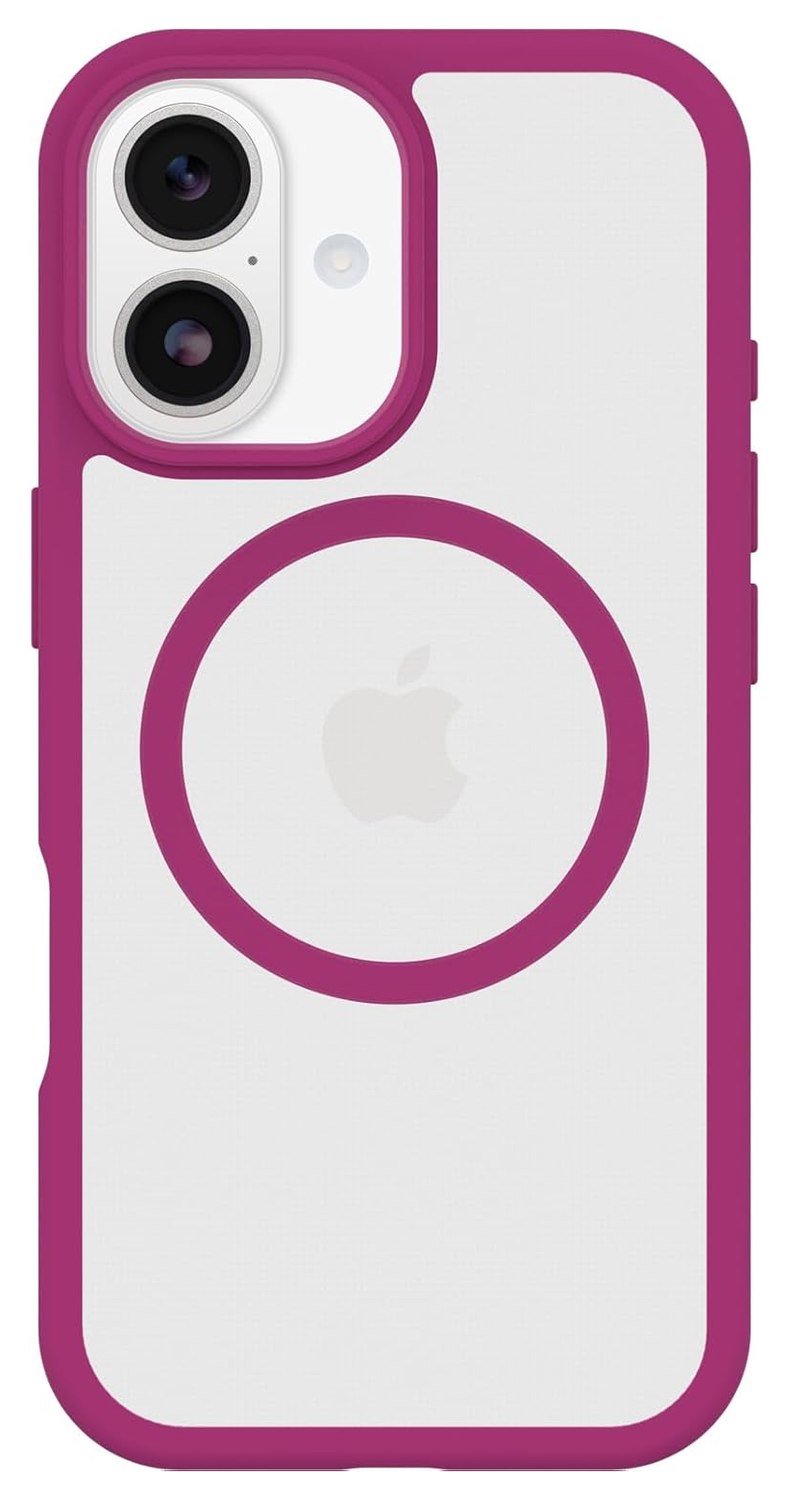 OtterBox React MagSafe Apple iPhone 17 Hoesje Back Cover Roze Transparant afbeelding 2