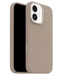 OtterBox Symmetry Cactus Leer MagSafe iPhone 17 Hoesje Grijs afbeelding